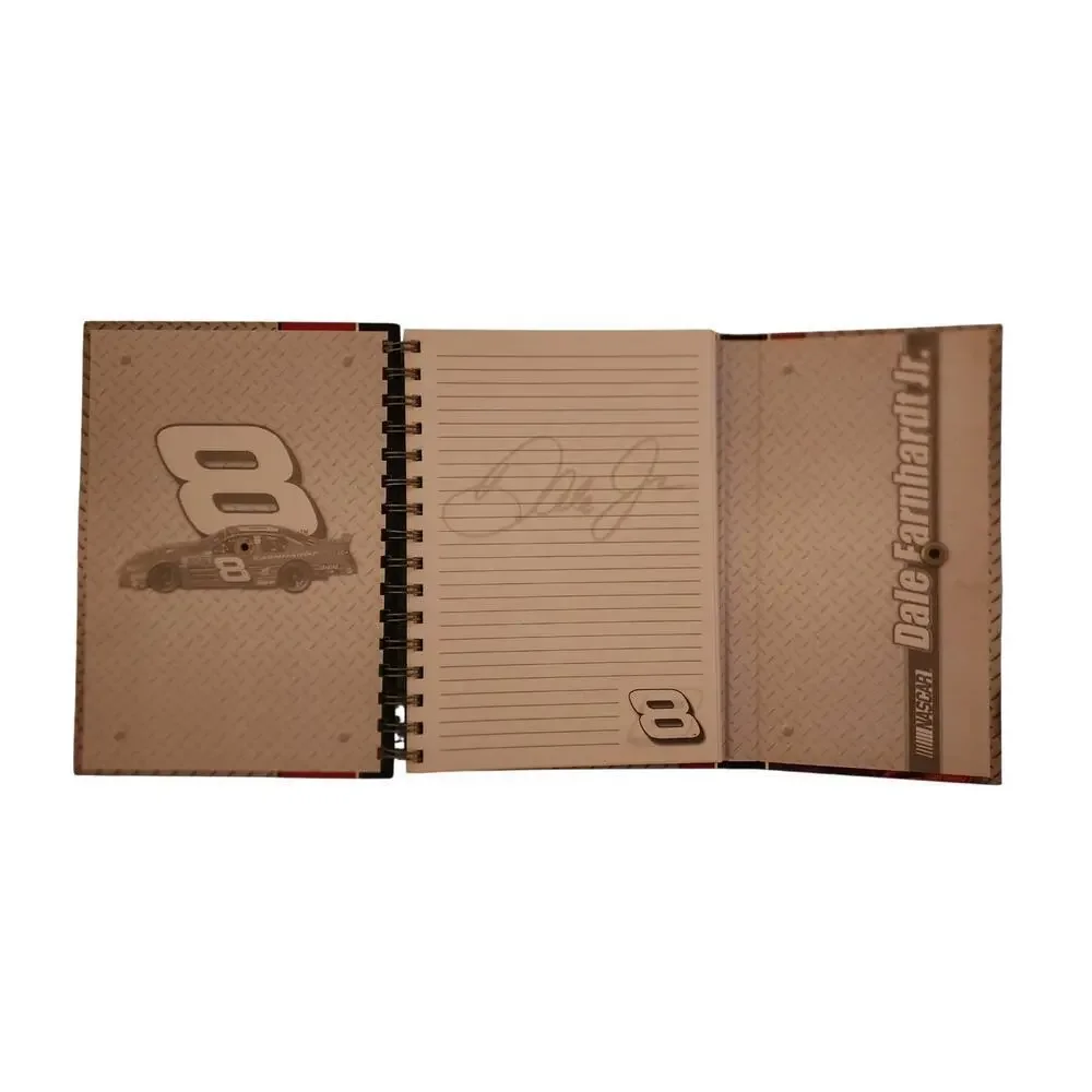 Dale Earnhardt Jr #8 Spiral Notebook Journal with Snap Closure NASCAR Car Racing